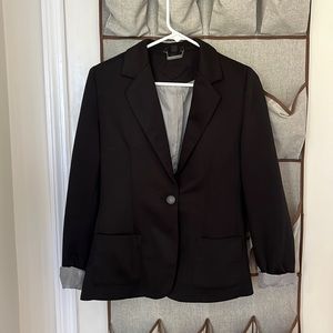 Jou Jou Black Blazer with/Pinstripe Cuff Sleeve
